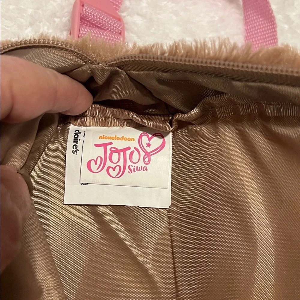 Claire's JoJo Siwa Brown‎ and Pink BOWBOW Yorkie Dog Mini Backpack